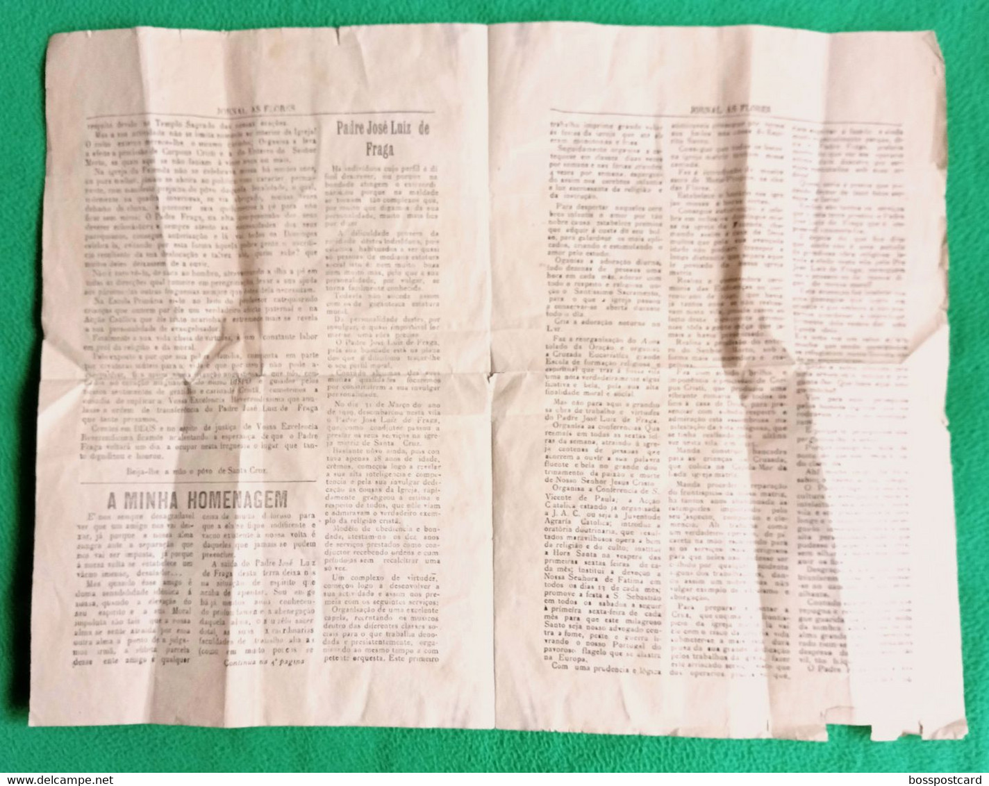 Ilha Das  Flores - Jornal "As Flores" Nº 576 De 30 De Novembro De 1940 - Católica-Açores - Portugal - Algemene Informatie