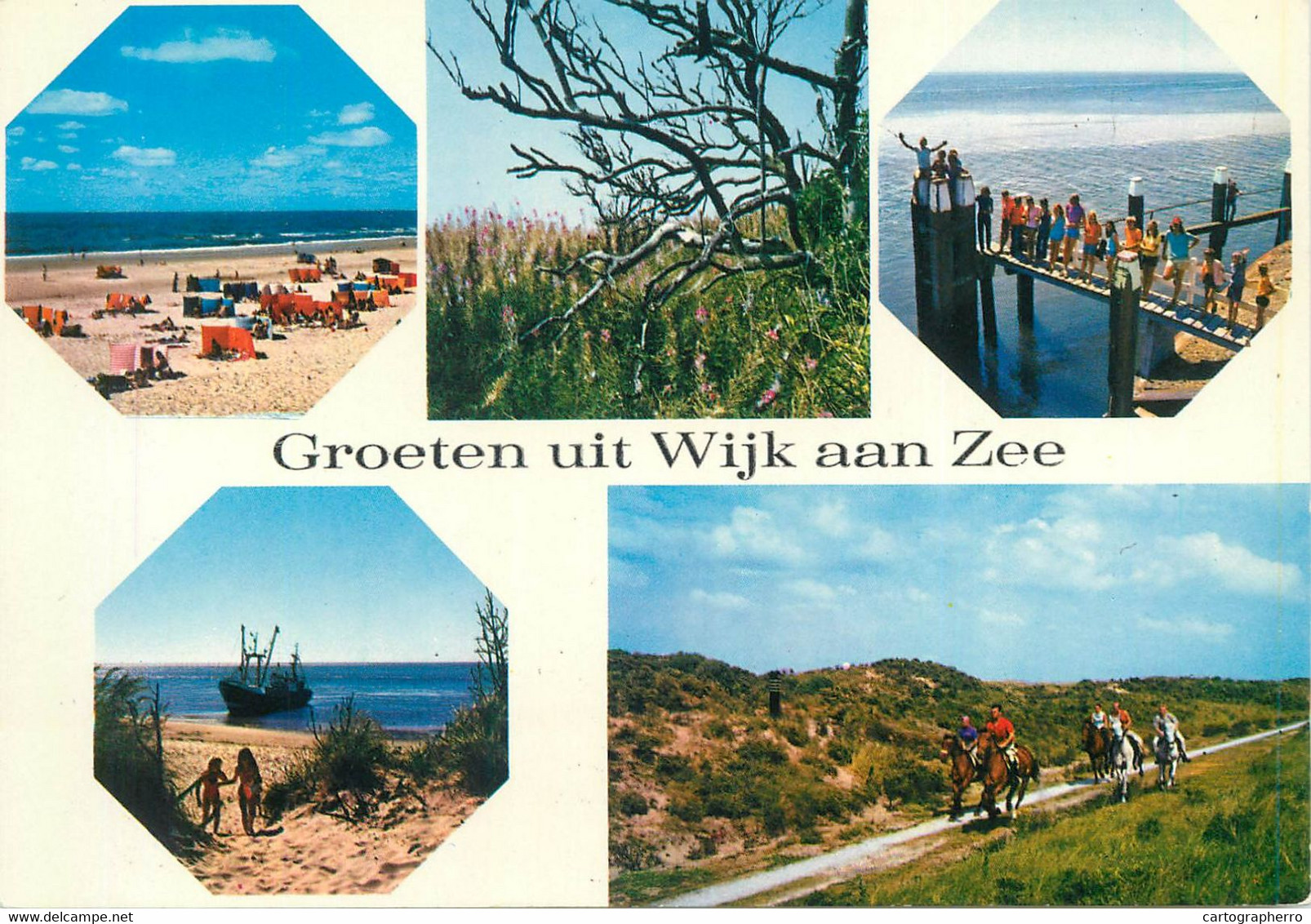 Postcard Netherlands Groeten Uit Wijk Aan Zee Multi View - Wijk Aan Zee