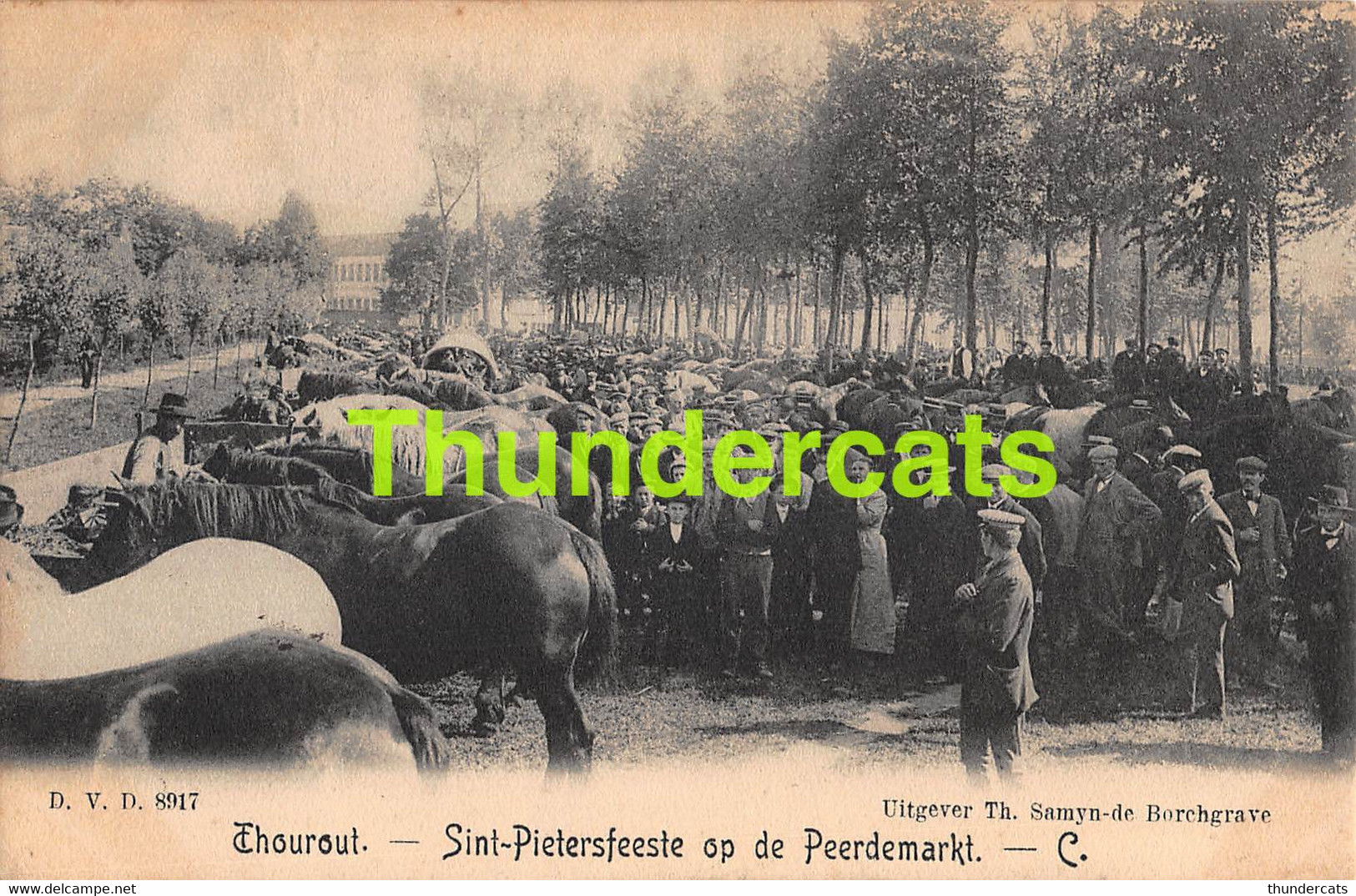 CPA TORHOUT THOUROUT SINT PIETERSFEESTE OP DE PEERDEMARKT DVD D.V.D. - Torhout