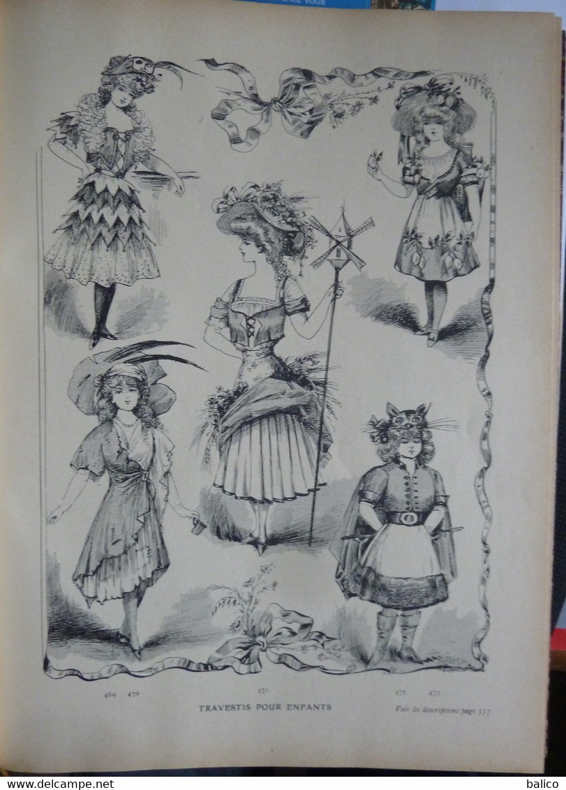 Les Grandes Modes De Paris - 1907 ( 6 Mois Reliés Dans Ce Livre De Janvier à Juin )  Planches En Couleur + Noir Et Blanc - 1900-1940