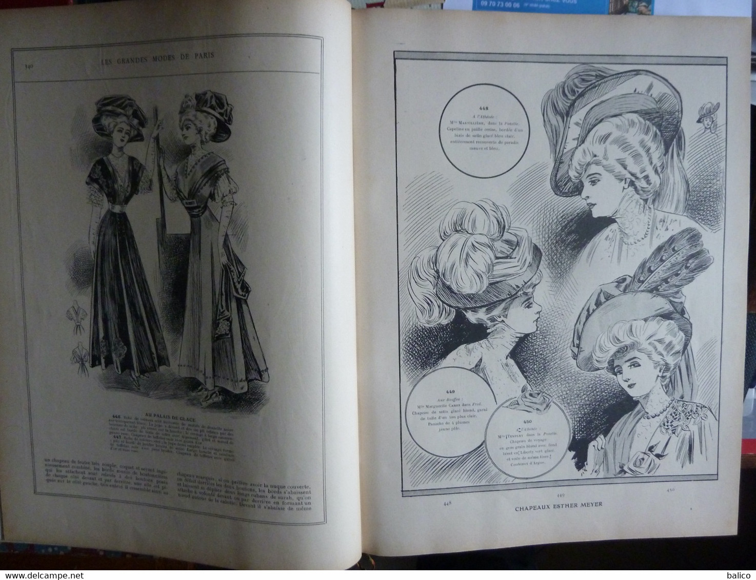 Les Grandes Modes De Paris - 1907 ( 6 Mois Reliés Dans Ce Livre De Janvier à Juin )  Planches En Couleur + Noir Et Blanc - 1900-1940