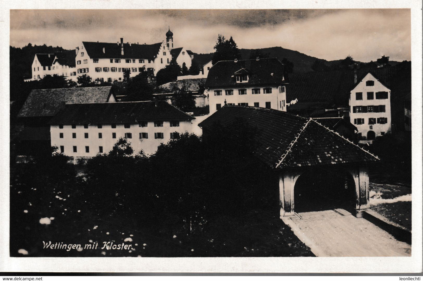 Ansichtskarte: Wettingen Mit Kloster Und Holzbrücke - Wettingen