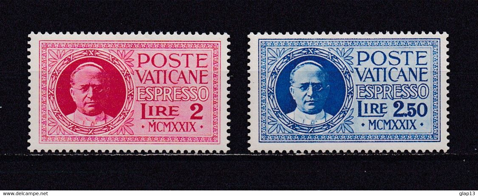 VATICAN 1929 EXPRESS N°1/2 NEUF** PIE XI - Exprès