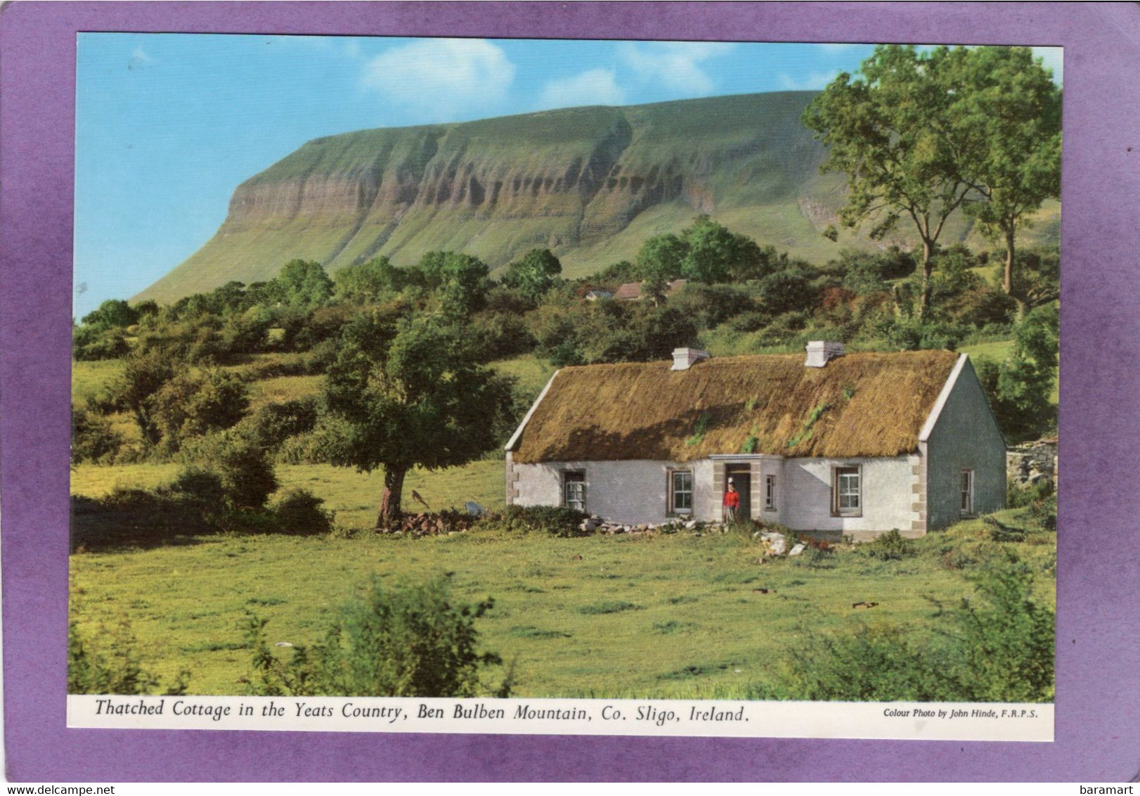 Thatched Cottage In The Yeats Country Ben Bulben Mountain   Co.Sligo  Ireland - Sligo