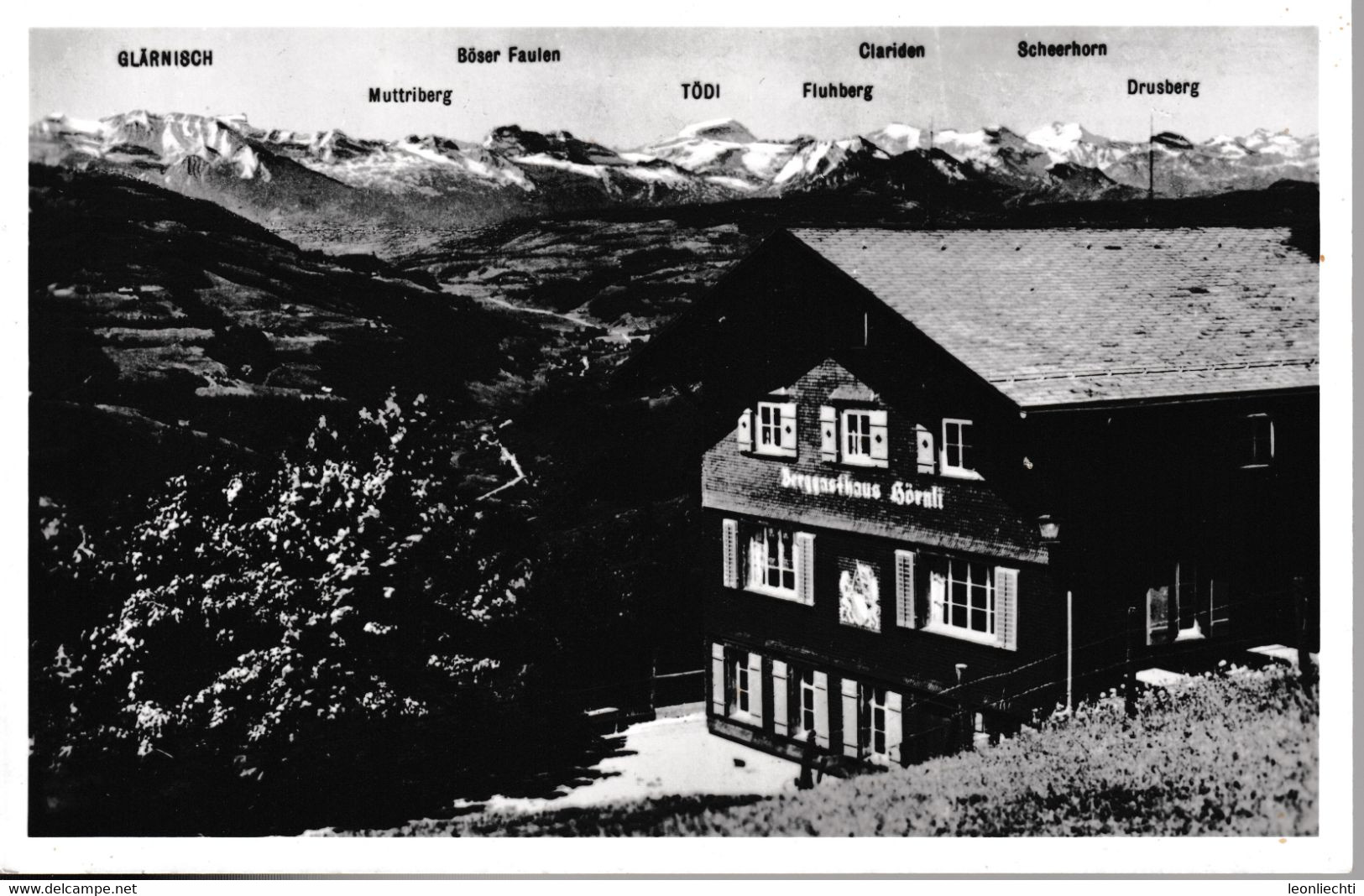 Ansichtskarte: Berggasthaus Hörnli - Kulm Zürich - Oberland " Das Wahrzeichen Des Tösstals " - Hotels & Restaurants