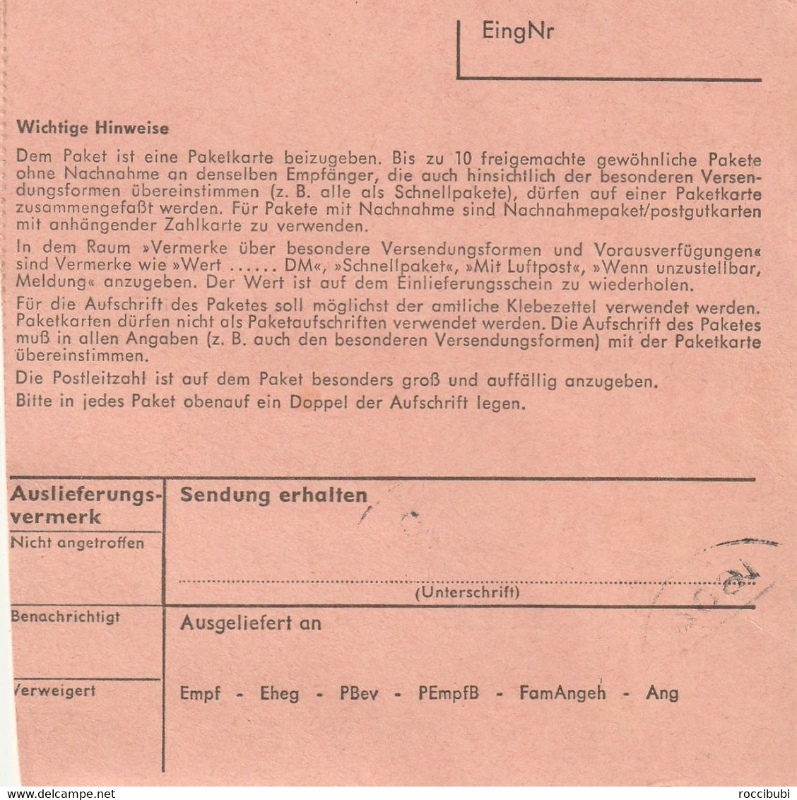 Paket Karte, Tannhausen B. Ellwangen, Bamberg - Other & Unclassified