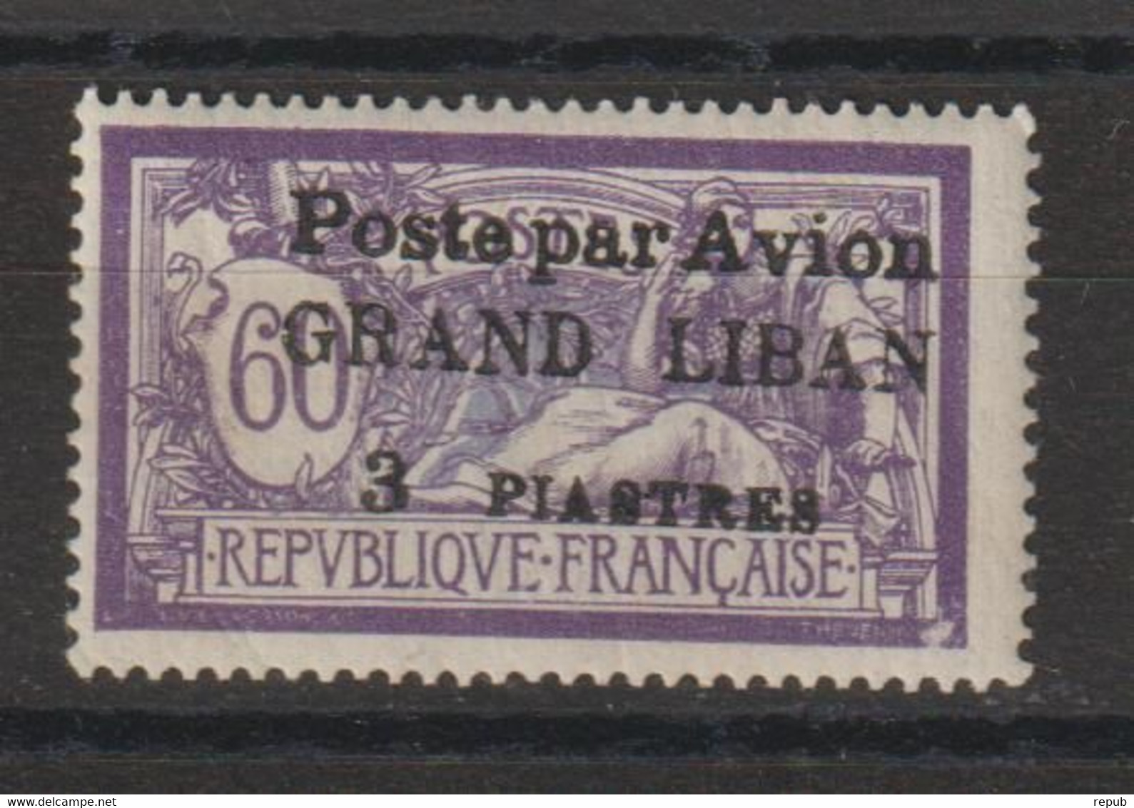 Grand Liban 1924 PA 2d (3 éloigné Du P) , 1 Val * Charnière MH - Poste Aérienne