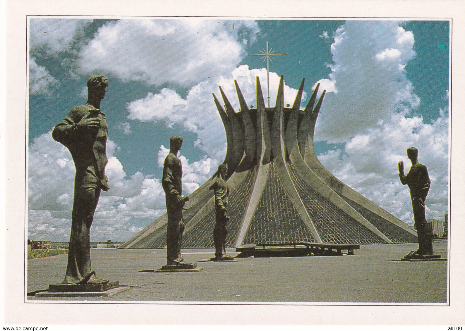 A19997 - BRASILIA LA CATHEDRALE THE CATHEDRAL BRASIL BRAZIL PHOTO SUZANNE HELD IMPRIME EN CEE - Brasilia