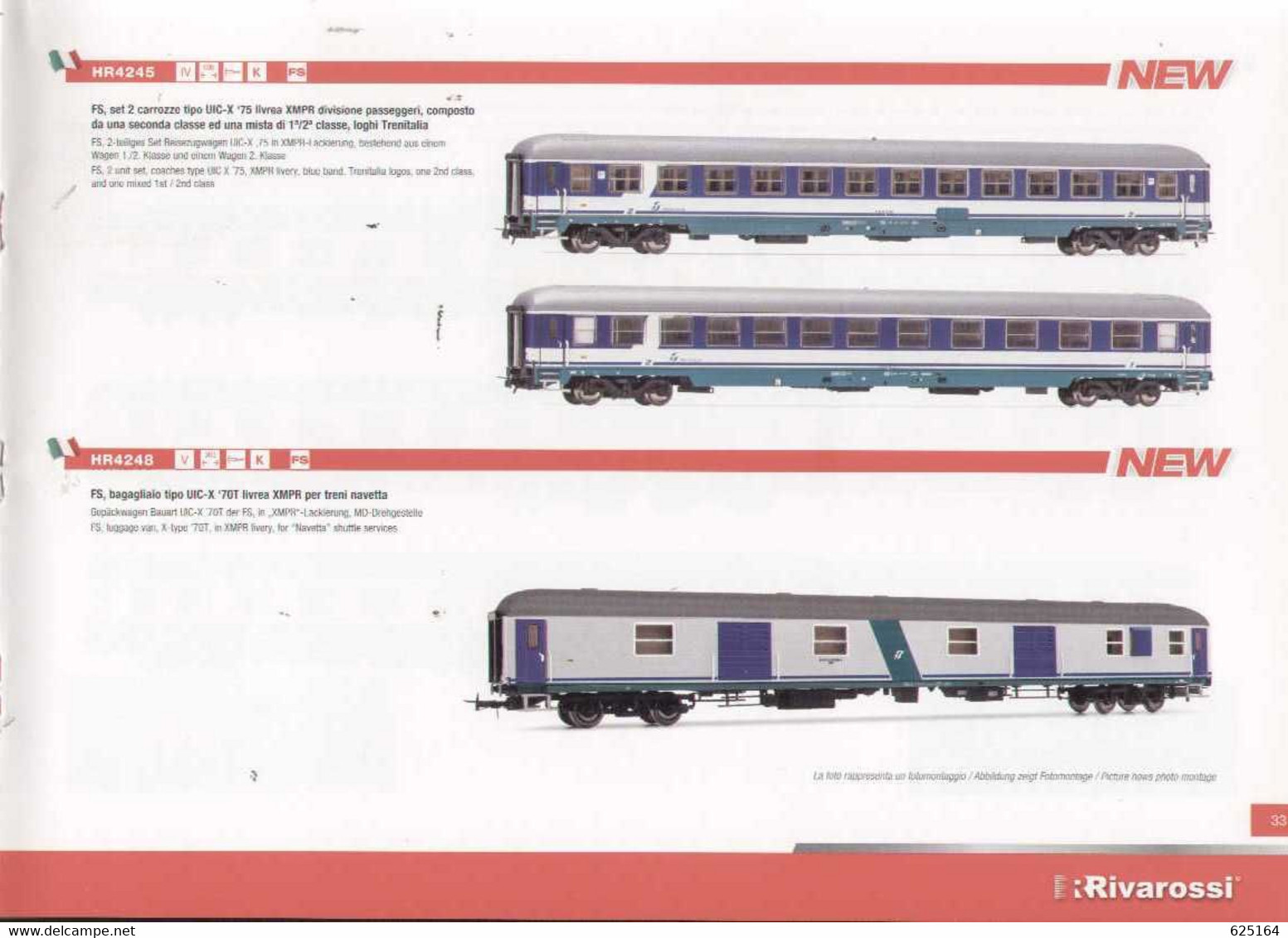 Catalogue RIVAROSSI 2017/18 HO 1/87  HORNBY HOBBIES. - En Italien - Unclassified