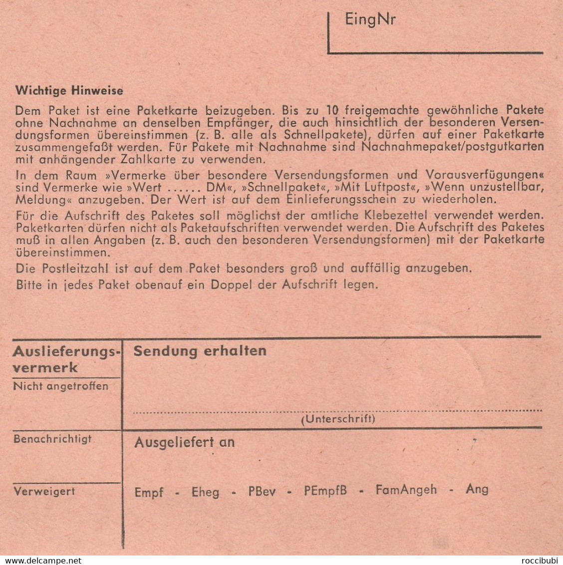 Paket Karte, Rosenberg, Stuttgart - Other & Unclassified