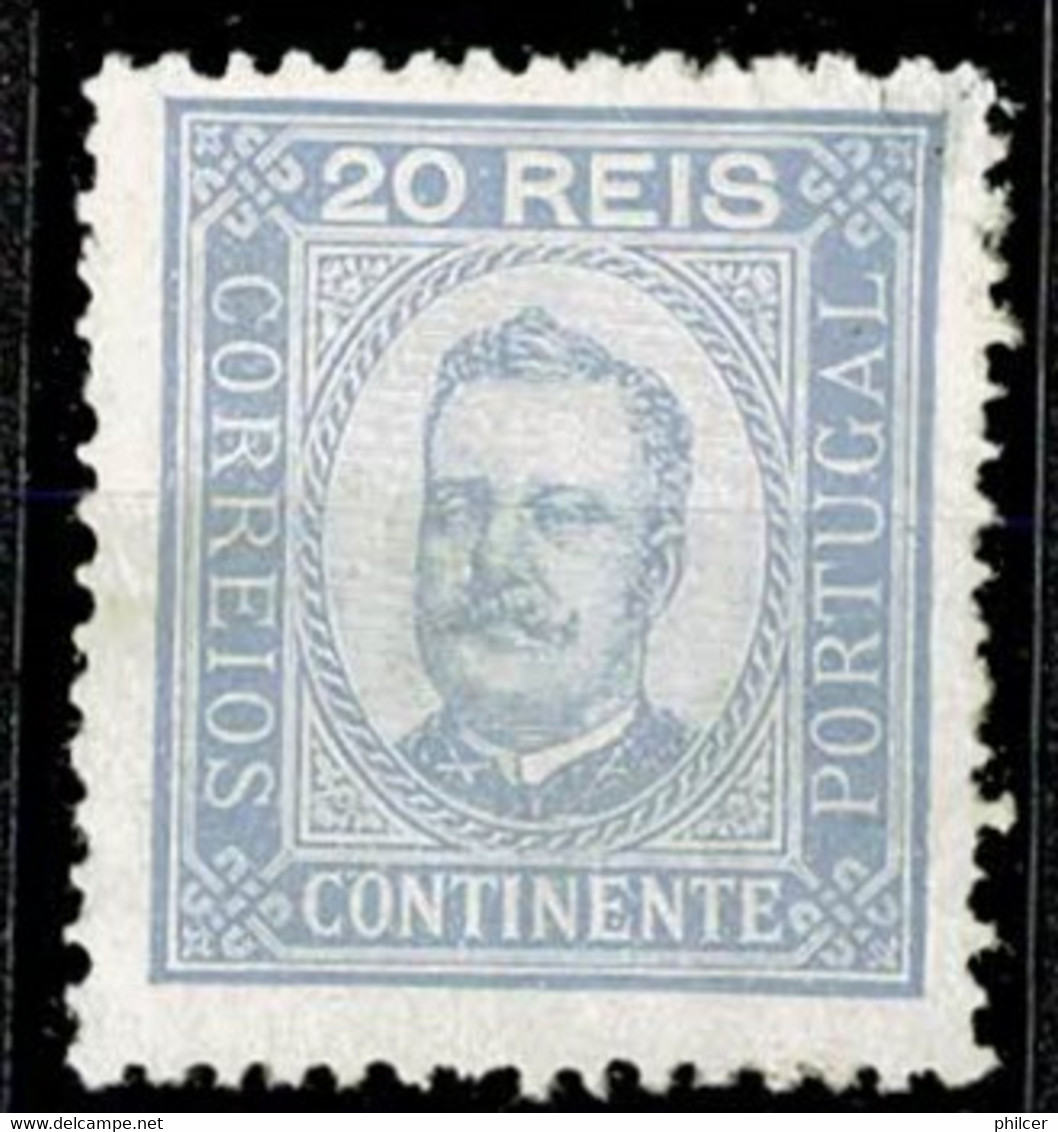 Portugal, 1892/3, # 75 Dent. 12 1/2, Canto Adelgaçado, MH - Neufs