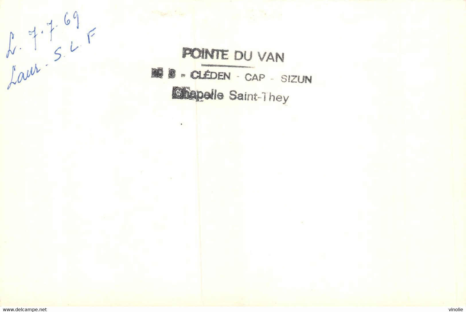 PIE-22-SDV : 7331 : POINTE DU VAN. CLEDEN-CAP-SIZUN.  PHOTO 1969 - Cléden-Cap-Sizun