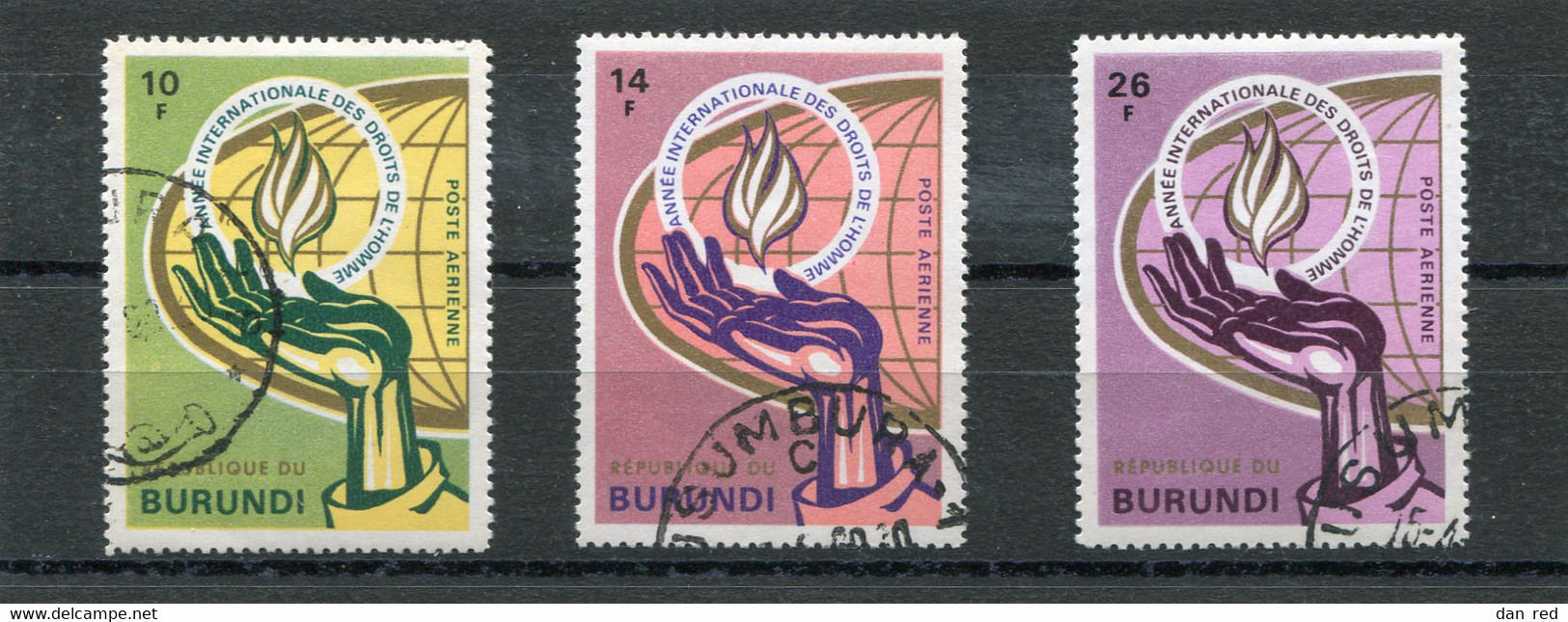 BURUNDI   N°  104 A 106  PA (Y&T)  (Oblitéré)  (Poste Aérienne) - Luchtpost