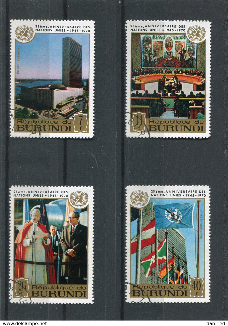 BURUNDI   N°  178 A 181  PA (Y&T)  (Oblitéré)  (Poste Aérienne) - Posta Aerea