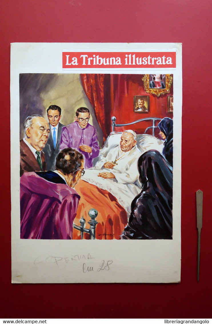 Giovanni Di Stefano Tavola Originale La Tribuna Illustrata Prima Pagina 1963 - Dessins