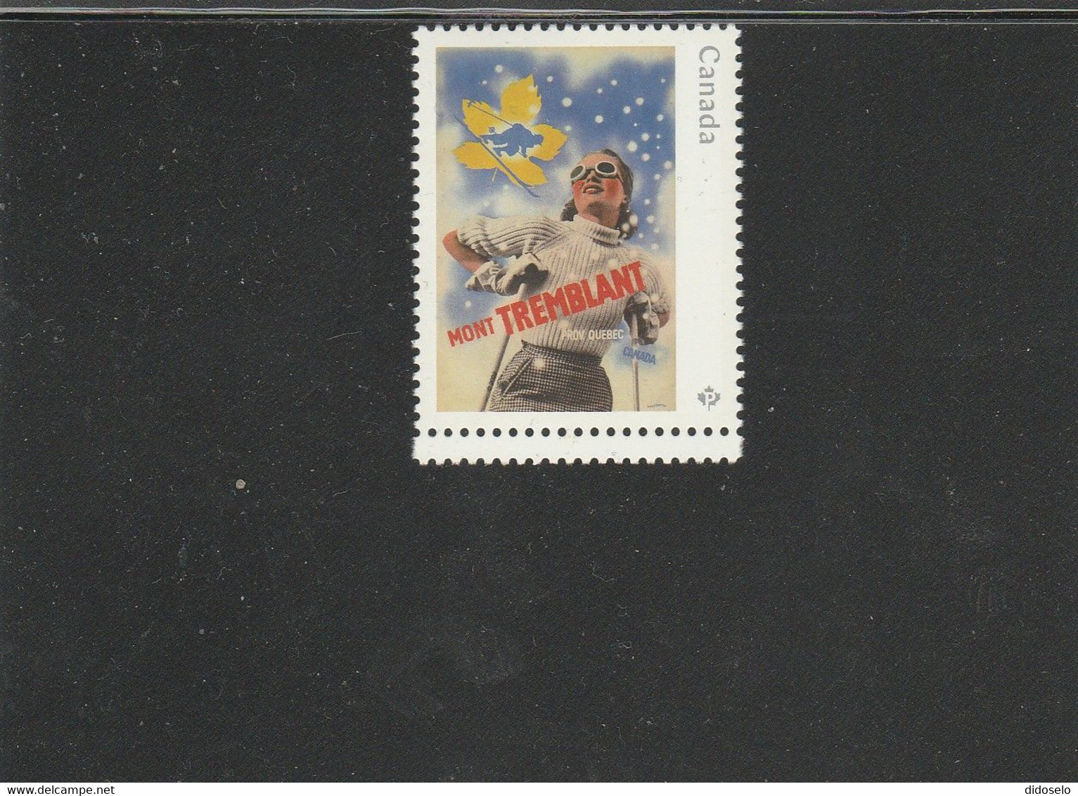 Canada - 2022 - Vintage Travel Poster Stamp - Skiing - MNH (**) - Unused Stamps