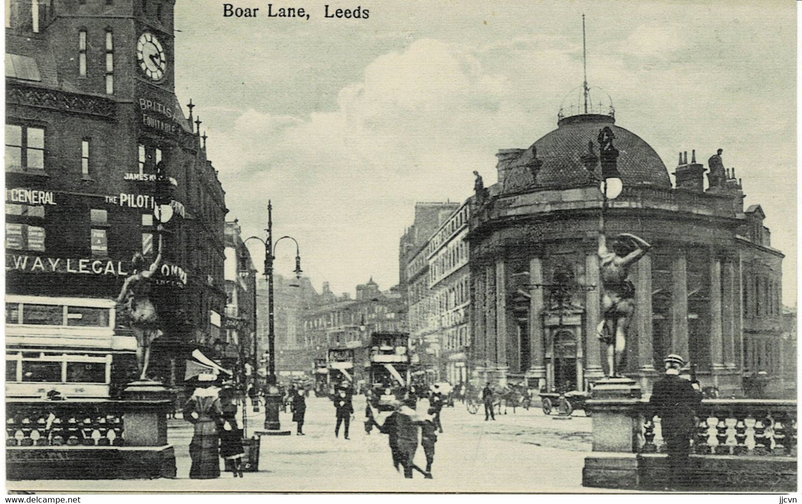 ()Angleterre - Yorkshire - Leeds - Boar Lane - Lot De 2 Cartes Postales - Voir Scan - Leeds