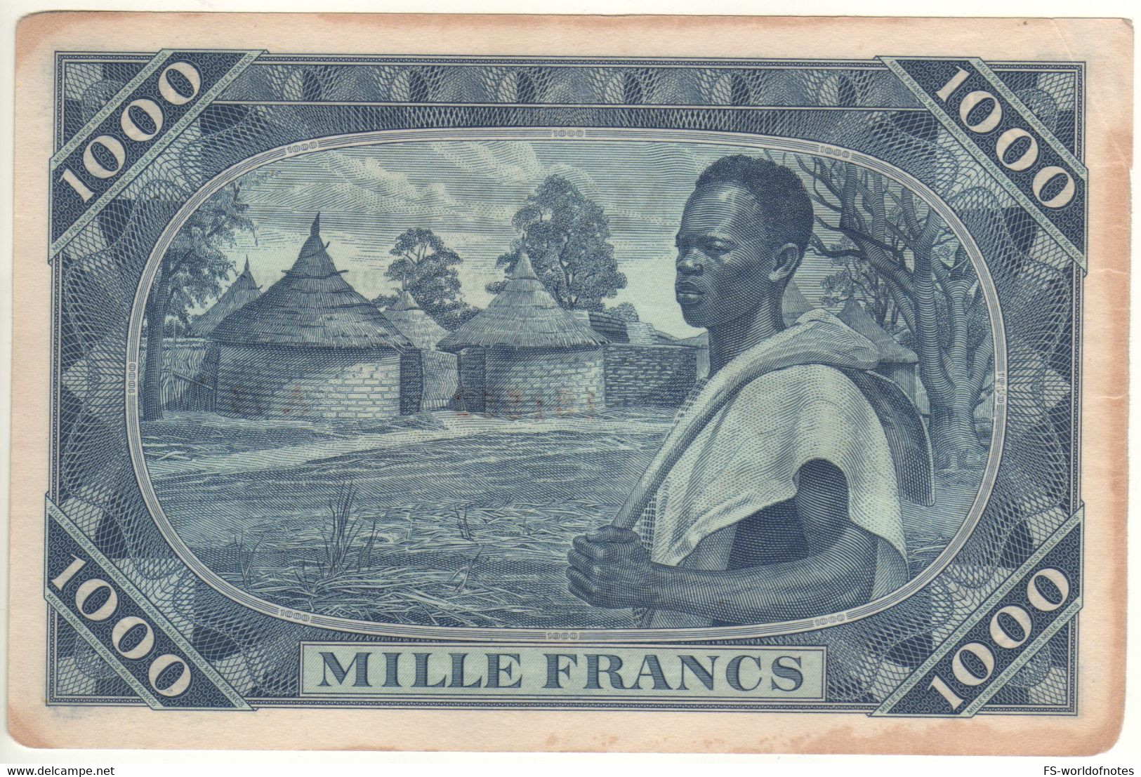 MALI   1'000 Francs    P4a  Dated 22.09.1960    " President Modibo Keita + Village, Man At Back " - Mali