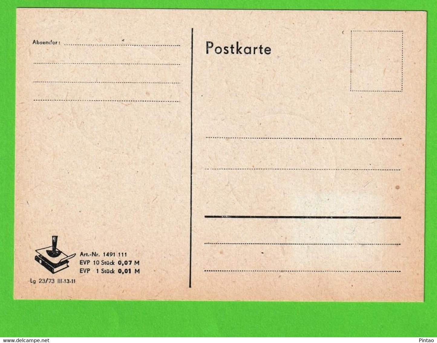 ALEMANHA DEMOCRÁTICA 1978- CTO_  PCI0110 - Cartes Postales - Neuves