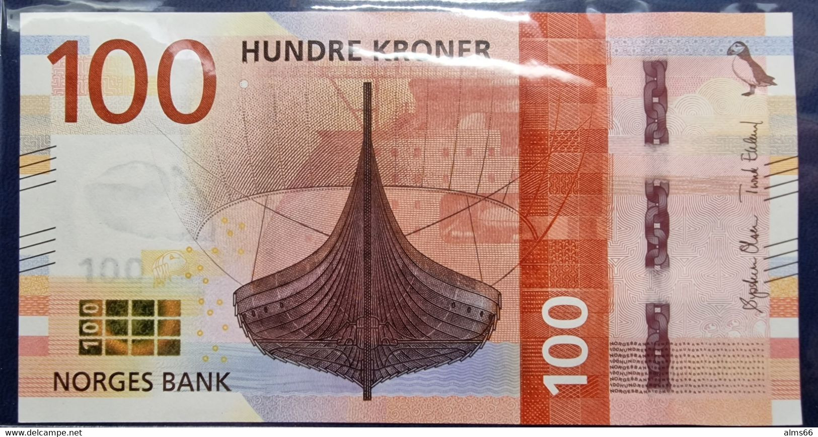 Norway 100 Kroner 2016 UNC  P-54 - Noorwegen