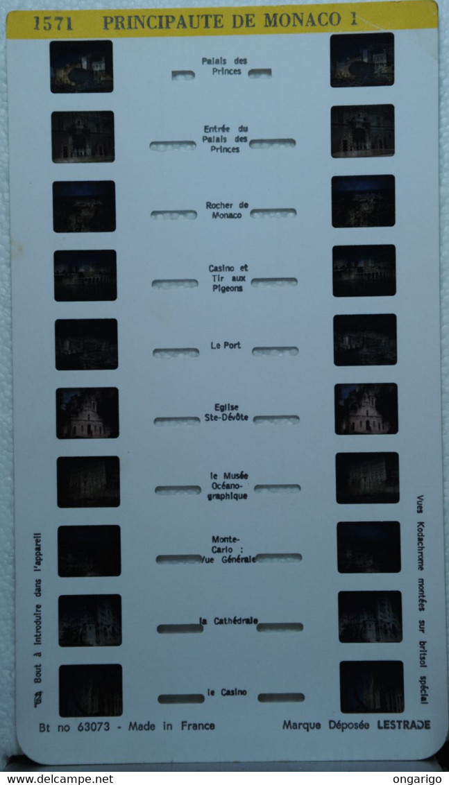 LESTRADE :    1571    PRINCIPAUTE DE MONACO  1 - Visionneuses Stéréoscopiques
