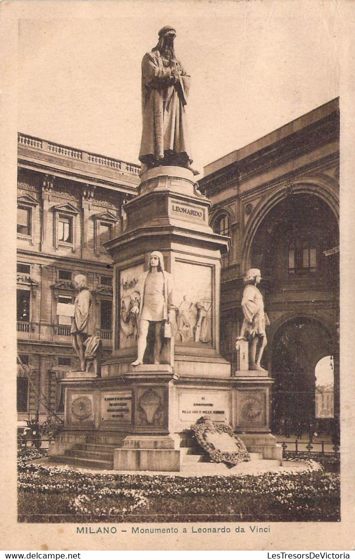 CPA ITALIA - Milano - Monumento A Leonardo Da Vinci - Milano