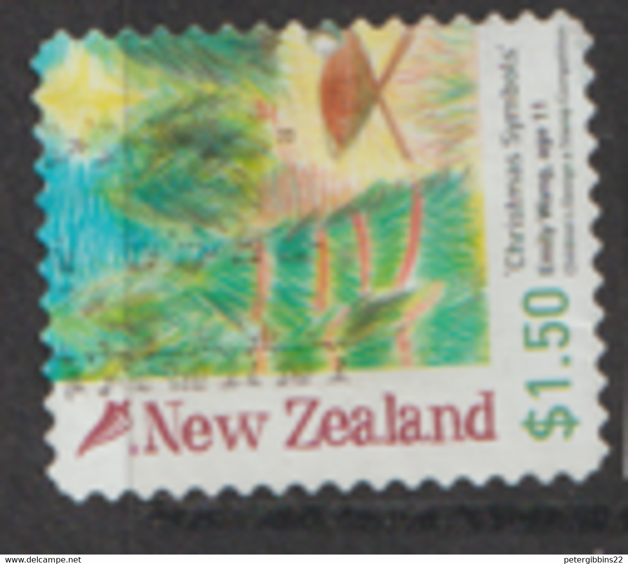 New Zealand  2007   SG  3002  Christmas Self Adhesive  Fine Used - Gebraucht