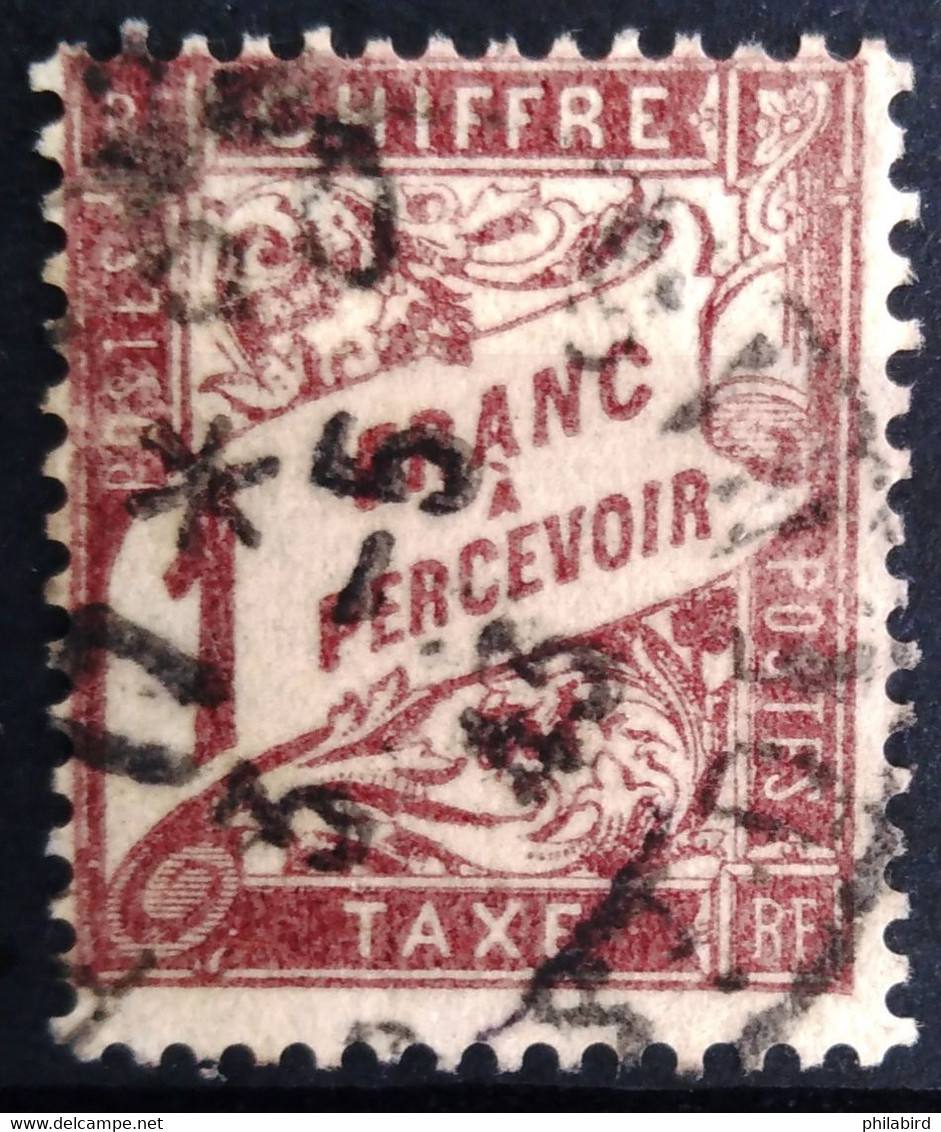 FRANCE                        TAXE  25                        OBLITERE - 1859-1959 Afgestempeld