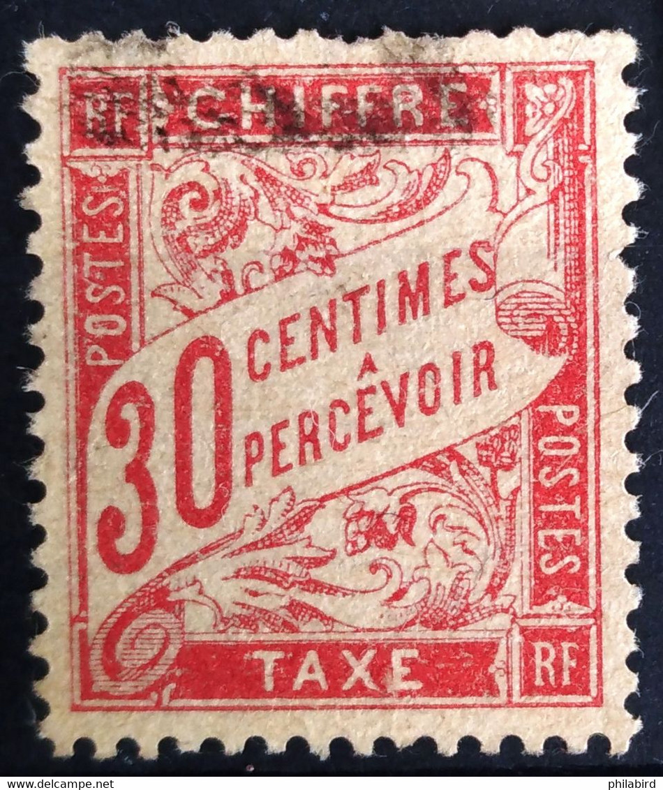 FRANCE                        TAXE  34                        OBLITERE - 1859-1959 Oblitérés