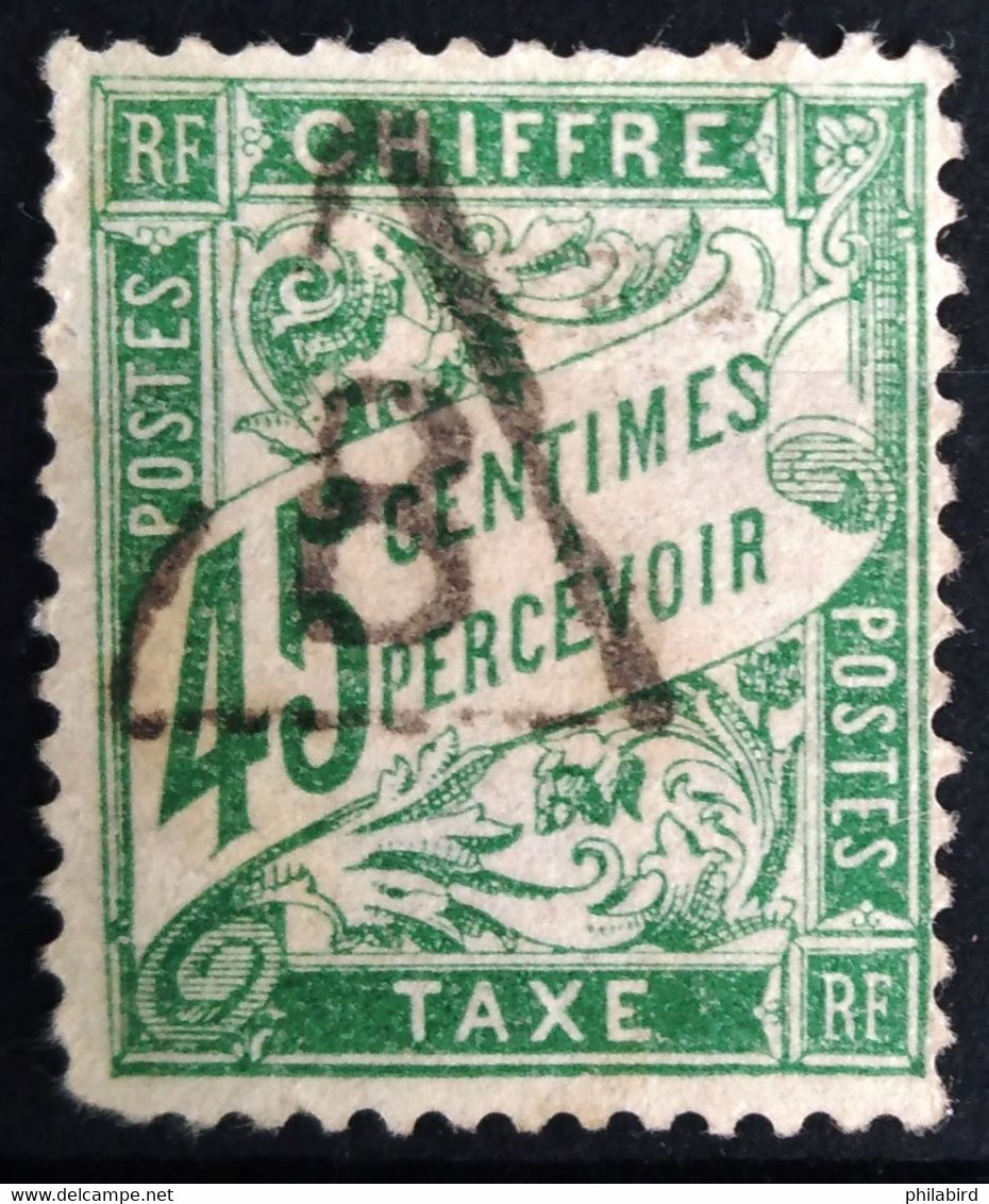 FRANCE                        TAXE  36                        OBLITERE - 1859-1959 Usados