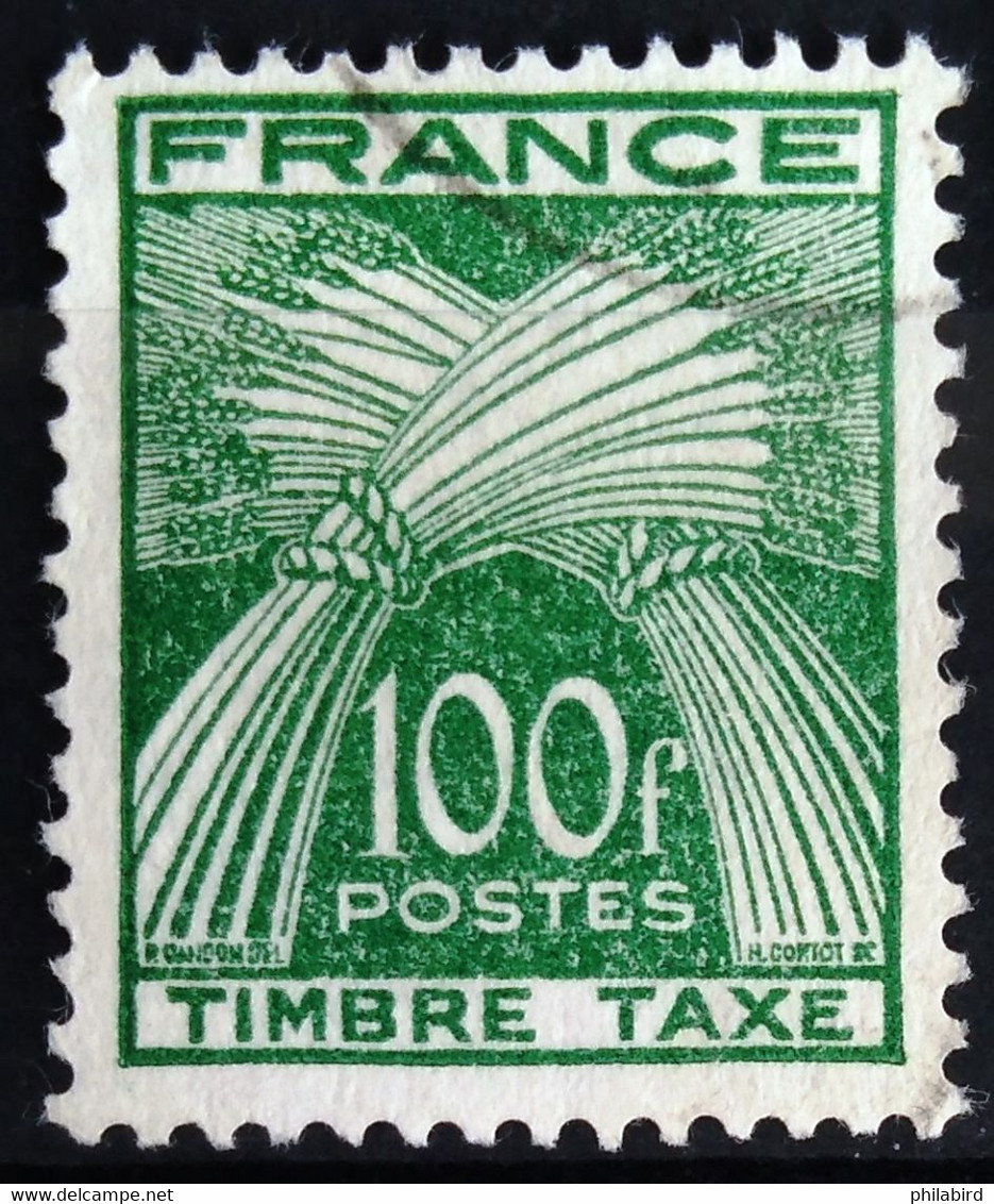 FRANCE                        TAXE  89                        OBLITERE - 1859-1959 Oblitérés