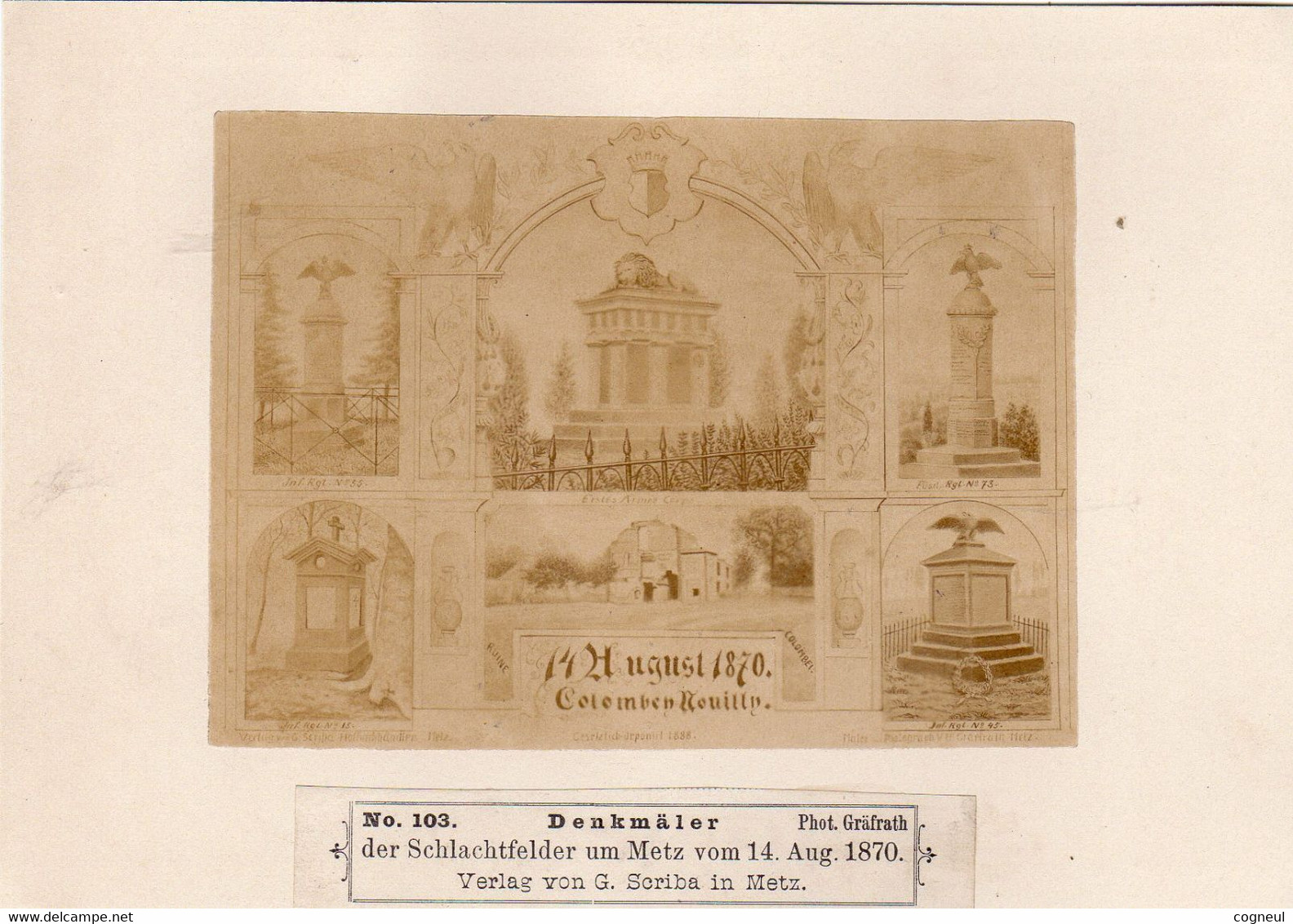 Colombey - Denkmal 1870 - Schlachtfelder Um Metz - Pas Une Cp - Sonstige & Ohne Zuordnung