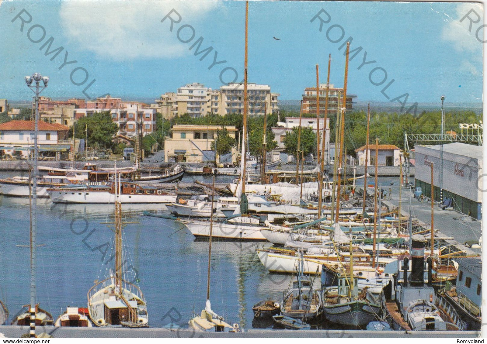 CARTOLINA  FIUMICINO,LAZIO,PANORAMA PARZIALE,STORIA,MEMORIA,CULTURA,RELIGIONE,IMPERO ROMANO,BELLA ITALIA,VIAGGIATA 1965 - Fiumicino