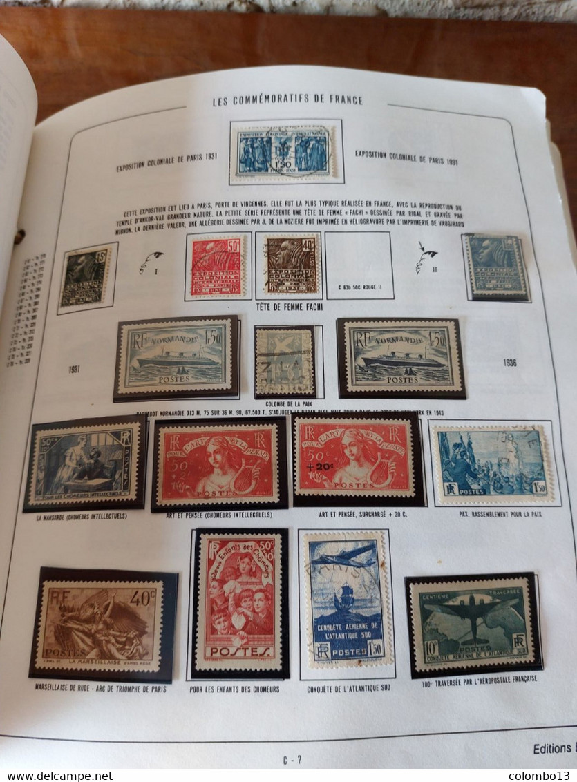 ALBUM PHILATELIQUE FRANCE COLLECTION + 2250 TIMBRES VOIR DETAIL ANNONCE