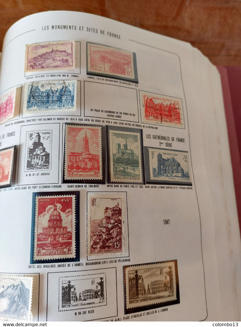 ALBUM PHILATELIQUE FRANCE COLLECTION + 2250 TIMBRES VOIR DETAIL ANNONCE