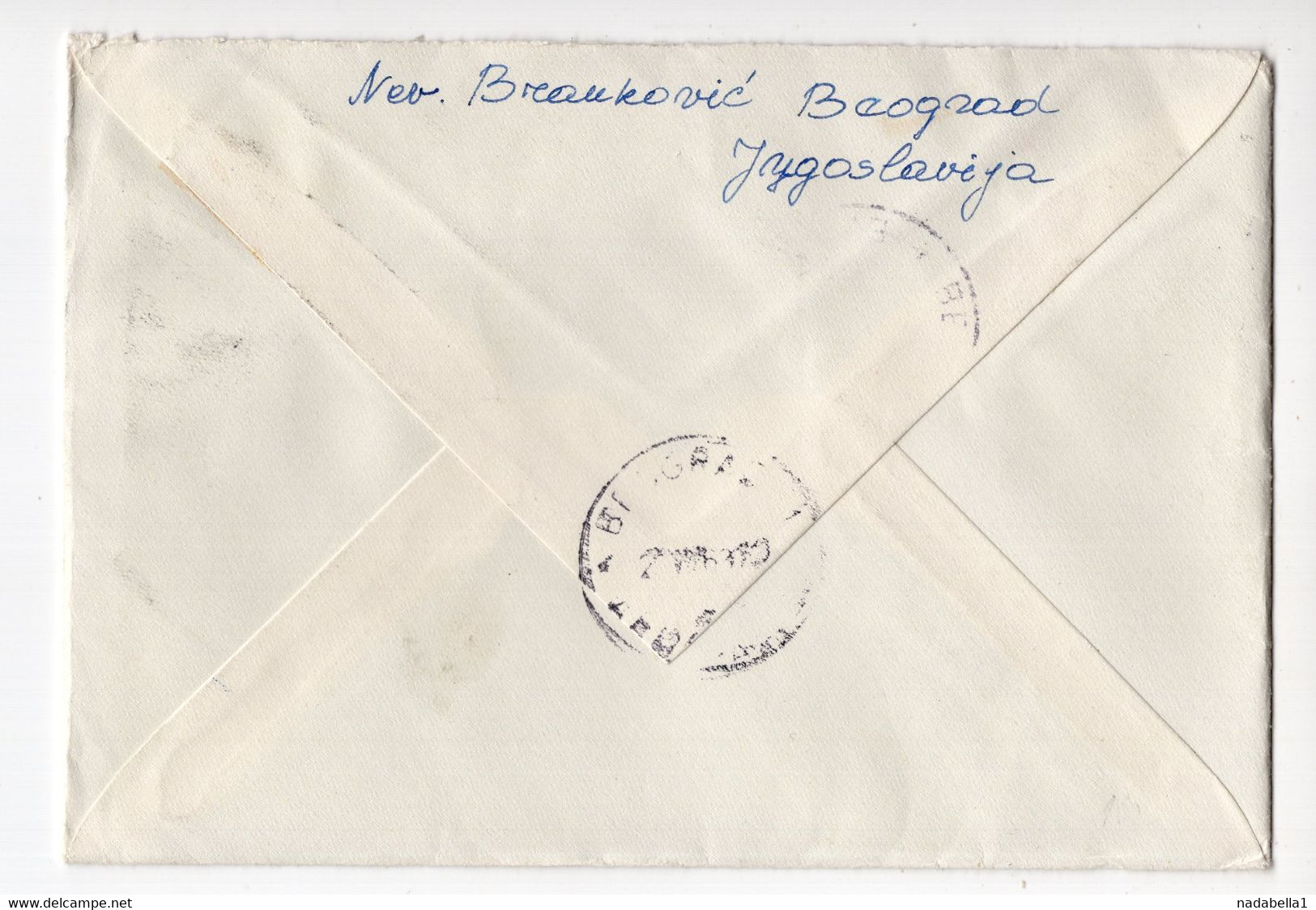 1965. YUGOSLAVIA,SERBIA,BELGRADE,AIRMAIL,REGISTERED COVER TO SWITZERLAND - Posta Aerea