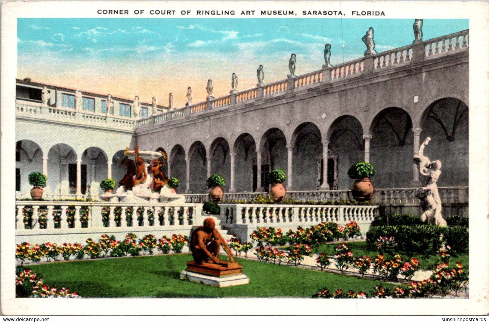 Florida Sarasota Ringling Art Museum Corner Of Court 1933 - Sarasota