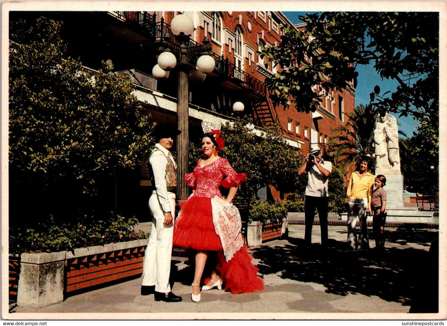 Florida Tampa Ybor City Latin Quarter Locals In Traditional Costume - Tampa