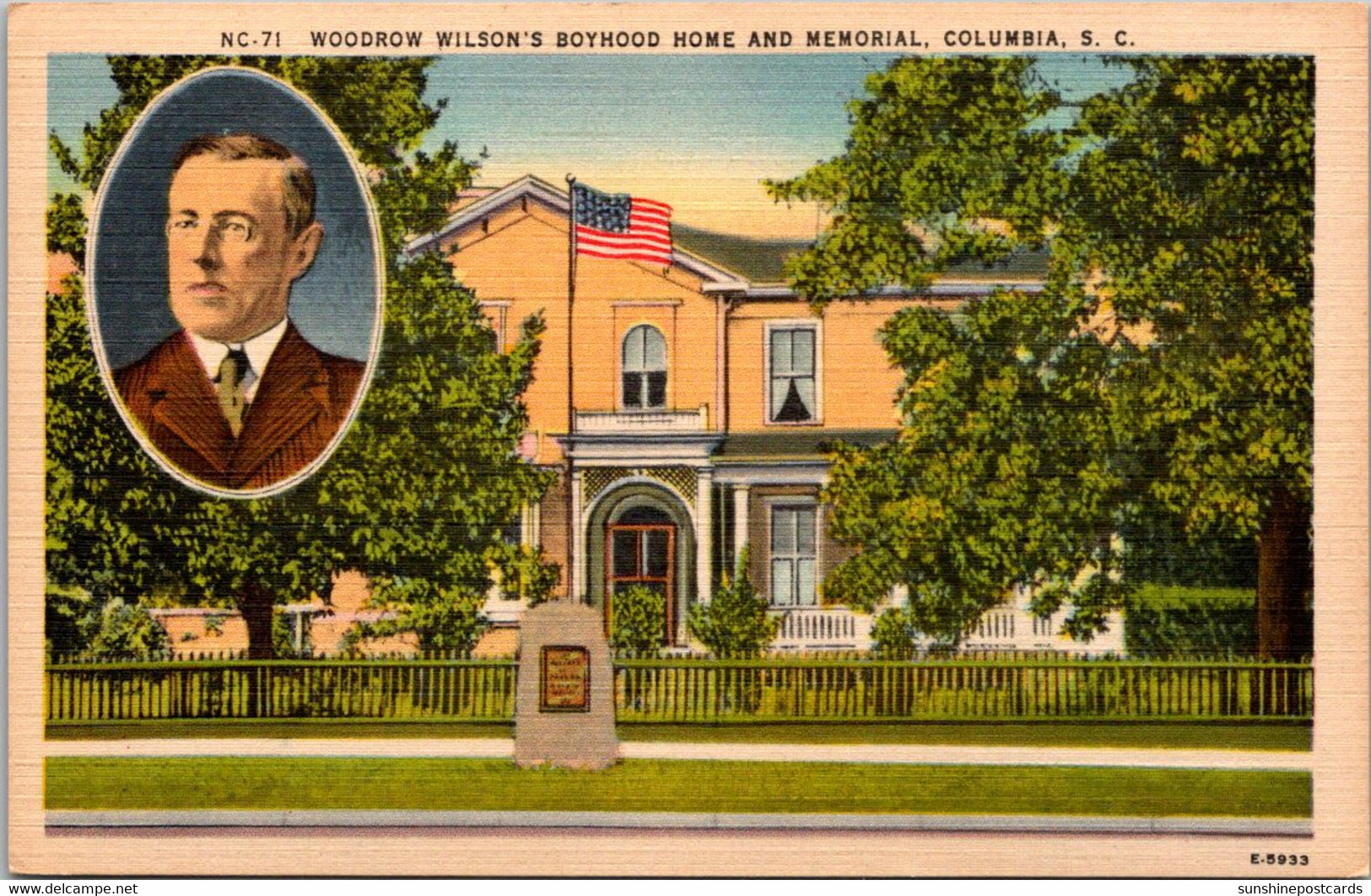South Carolina Columbia Woodrow Wilso's Boyhood Home And Memorial - Columbia