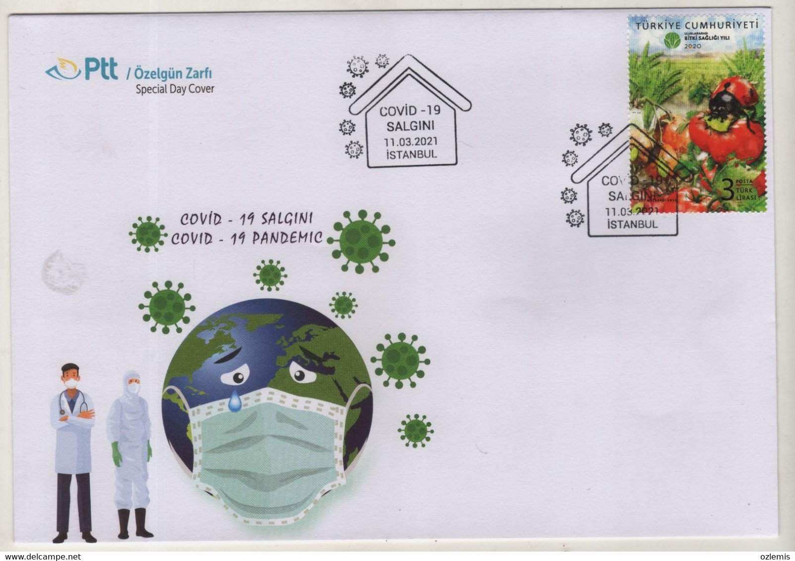 TURKEY,TURKEI,TURQUIE ,2021 COVID 19 PANDEMIC,-2021 MEDICINE DAY  FDC - Storia Postale