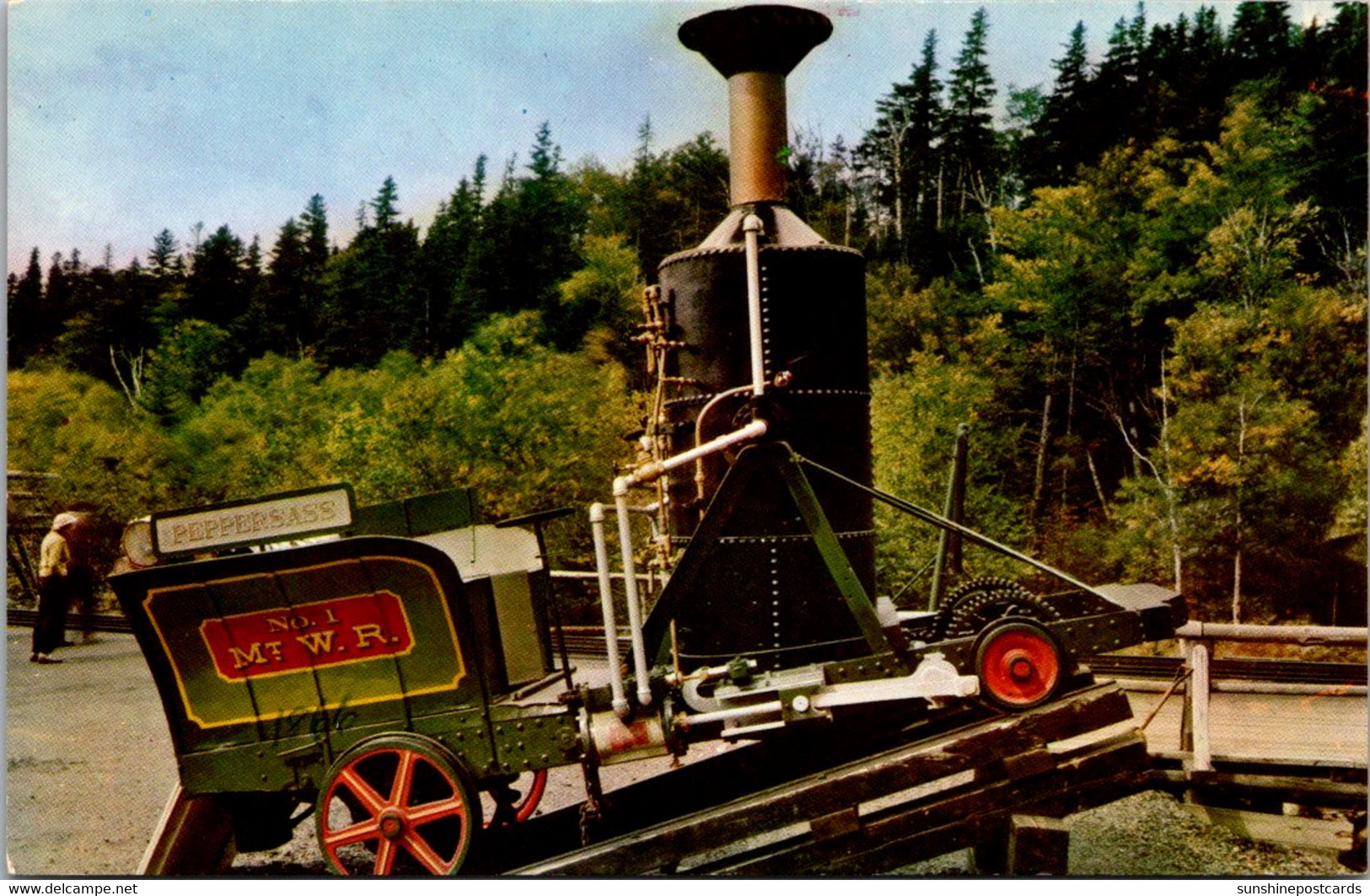 New Hampshire White Mountains "Old Peppersass" On Display At Marshfield Base Station 1964 - White Mountains