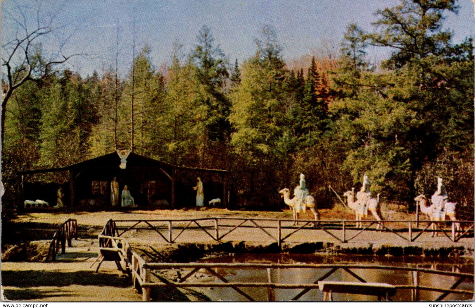 New Hampshire White Mountains Jefferson Santa's Village Shrine Of Our Saviour & Three Wise Men 1963 - White Mountains