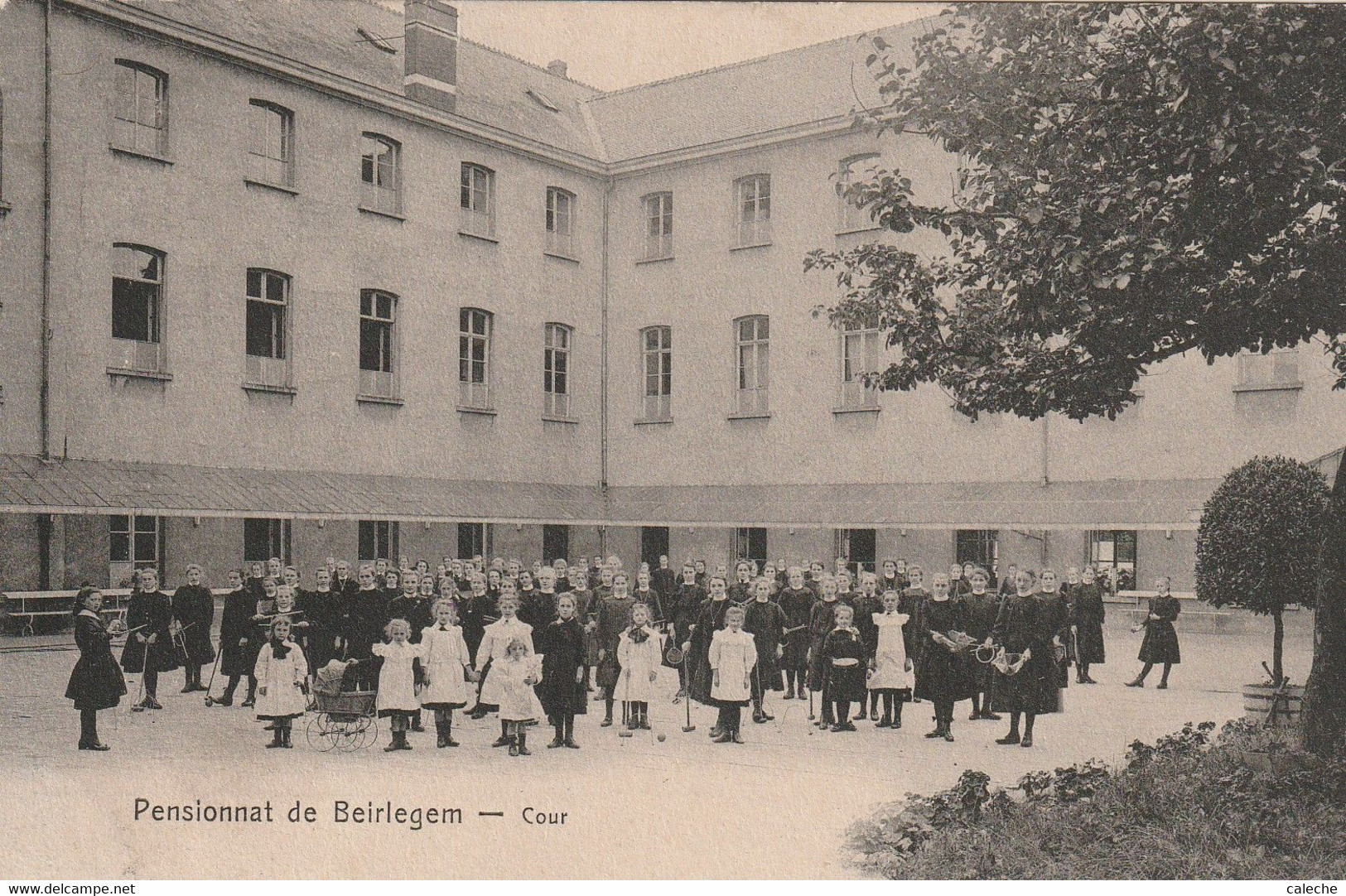 Pensionnat De Beeirlegem-Cour - Verso Relais De Munckzwalm 1912 - Zwalm