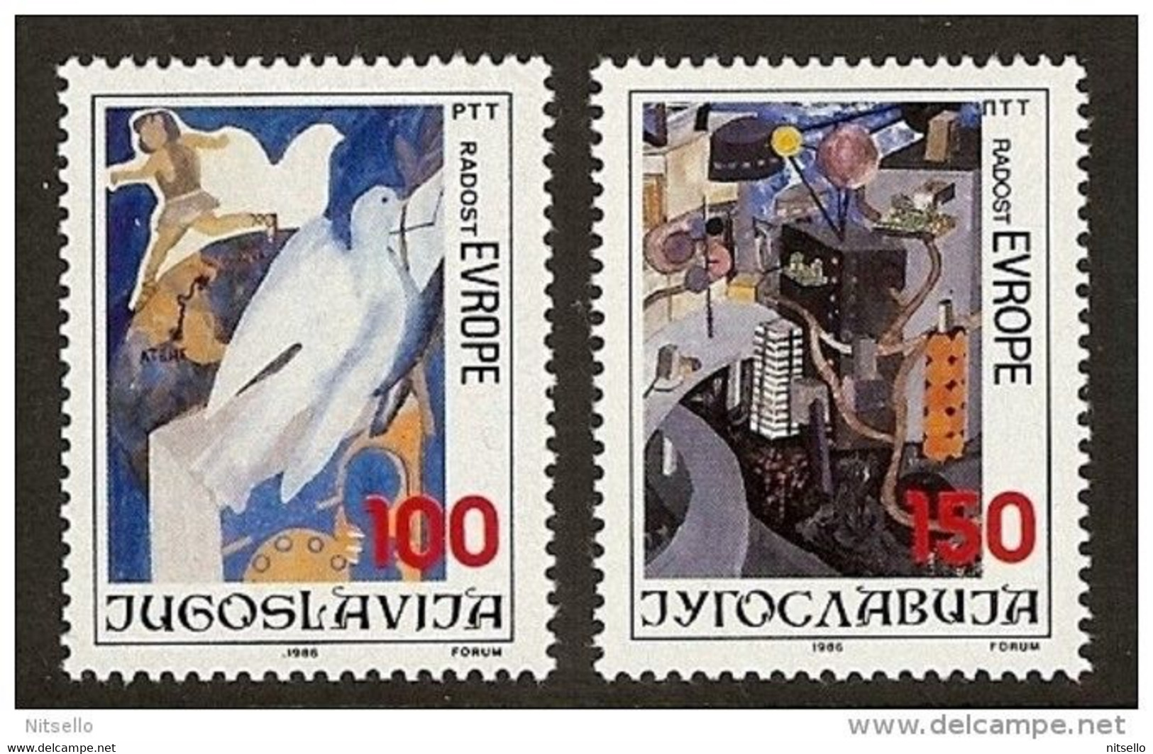 LOTE 1614  ///  (C080) YUGOSLAVIA    YVERT Nº: 2073/74  ** MNH - Ungebraucht