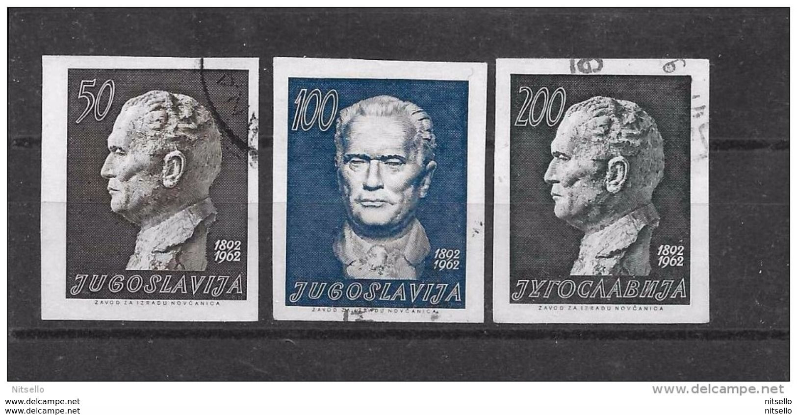 LOTE 1614  ///  ( C180)   YUGOSLAVIA  1962  MI 1004/1006  SIN DENTAR  CATALOG/COTE: 22,50€ - Gebraucht