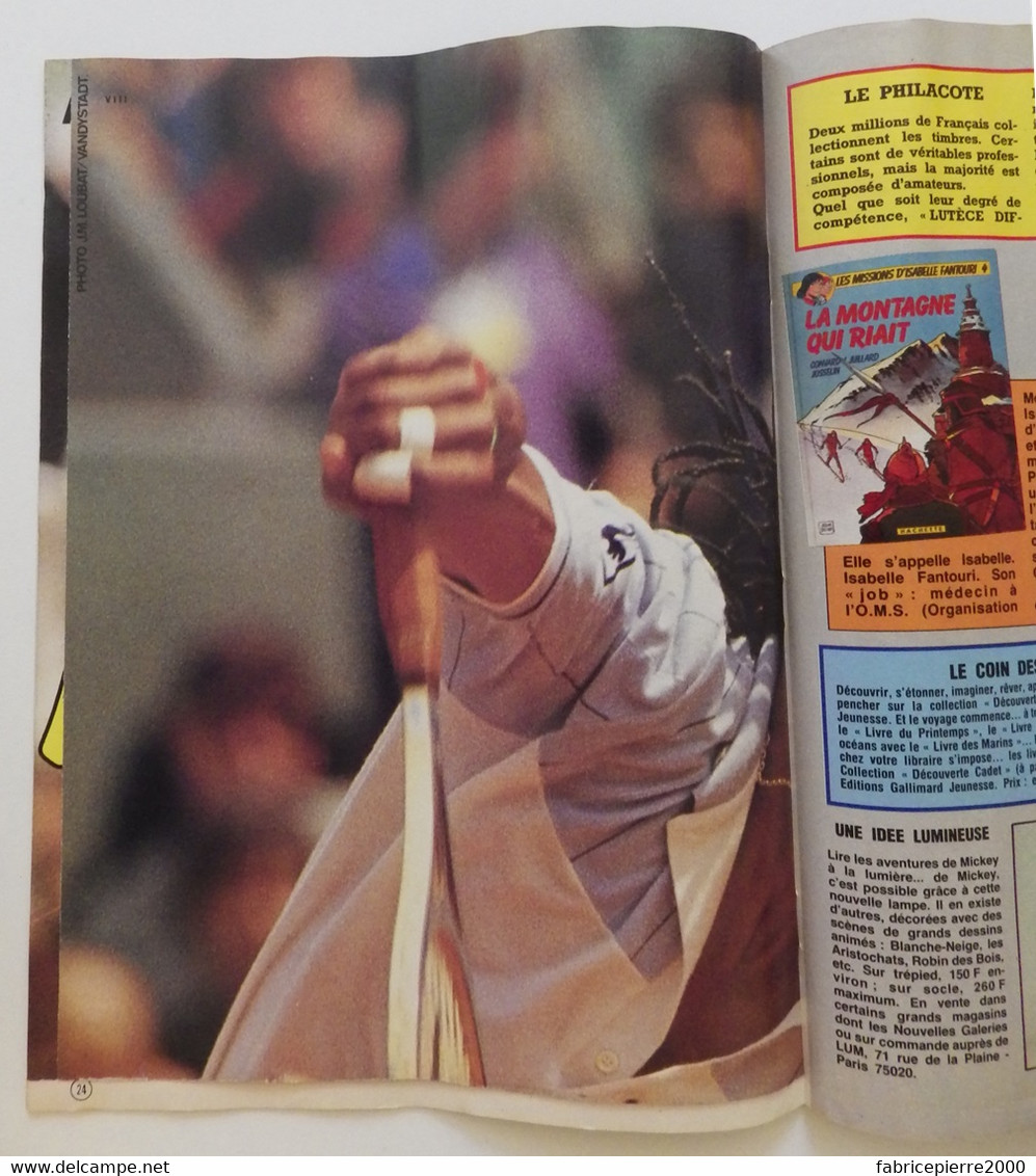 Journal De Mickey N°1660 Du 22 Avril 1984 Excellent, état Avec Son Poster Yannick NOAH Complet Et Intact (tennis) - Journal De Mickey