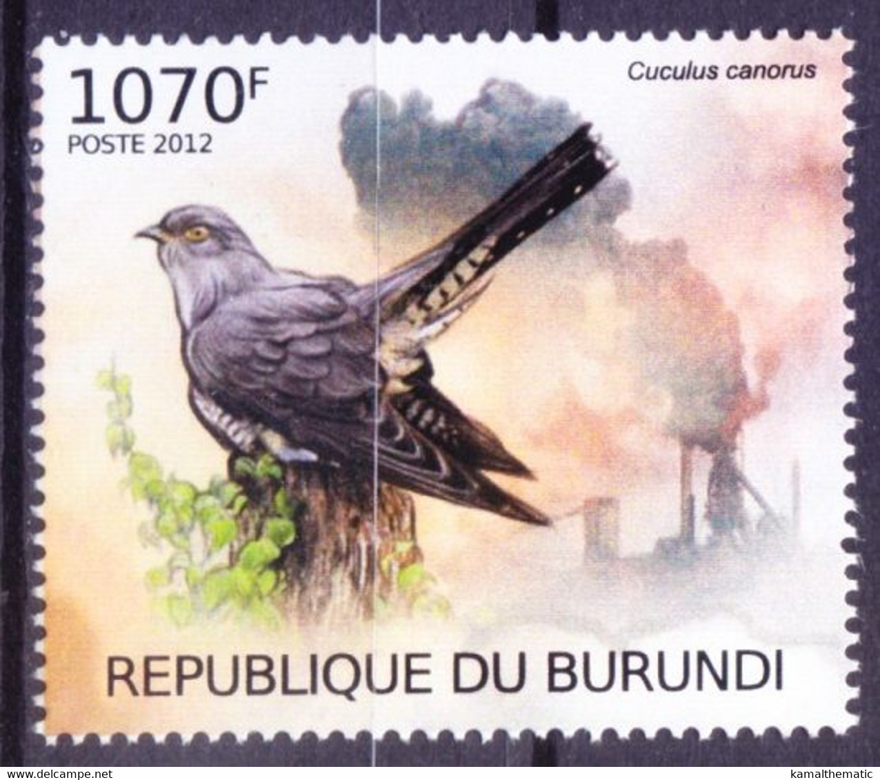 Common Cuckoo, Air Pollution And Birds, Burundi 2012 MNH - Cuckoos & Turacos