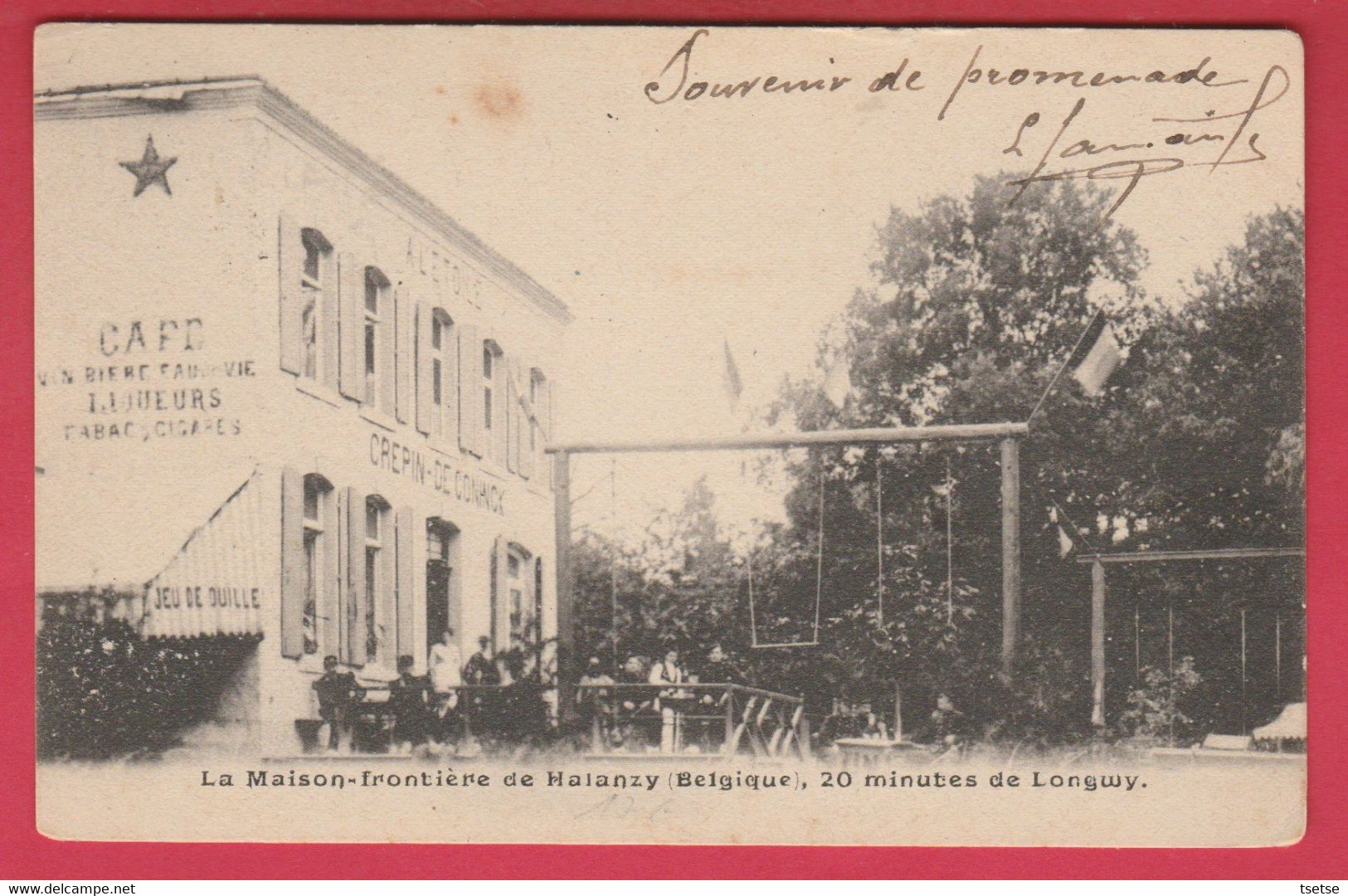 Halanzy- La Maison-frontière , 20 Minutes De Longwy  - 1904 ( Voir Verso ) - Aubange