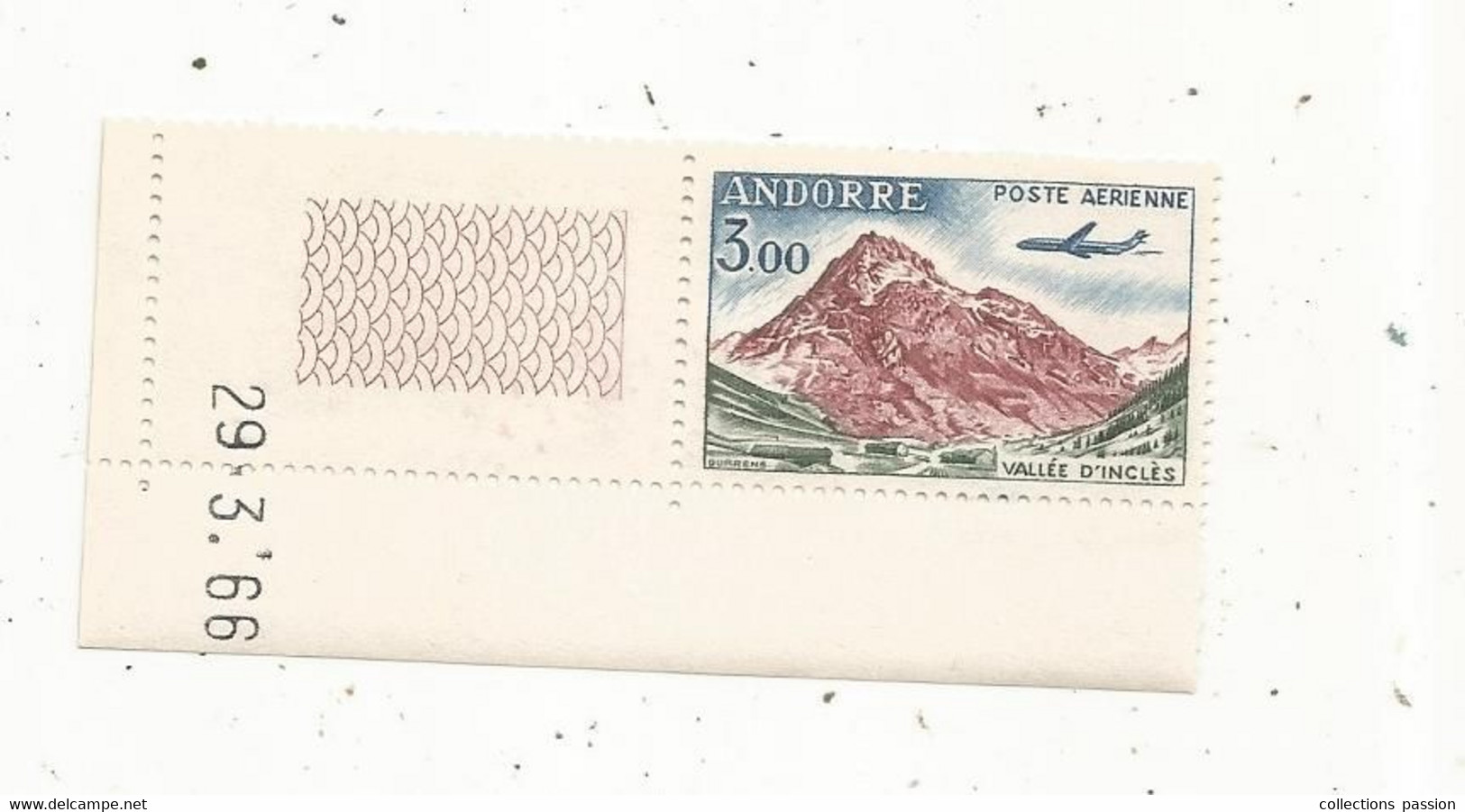 BLOC DE 1 TIMBRE , Neuf, Poste Aerienne , Vallée D'INCLES ,29.3.66 - Nuevos