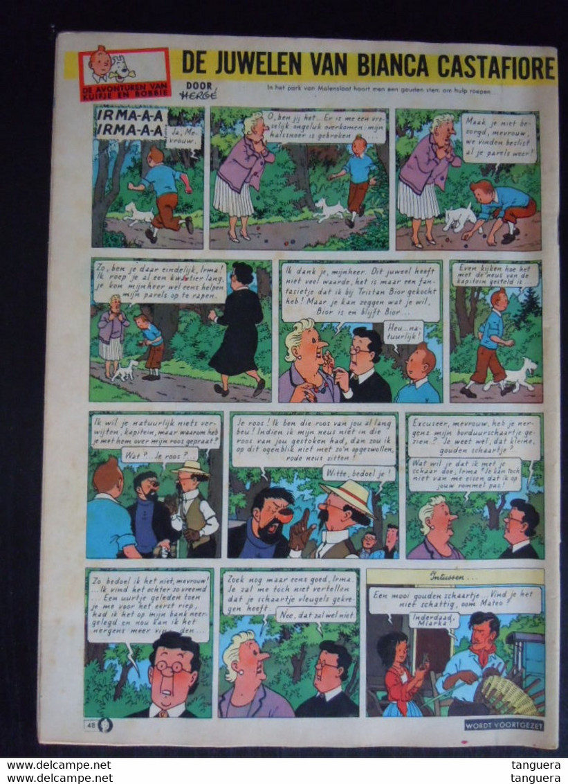 Kuifje Weekblad 1961 Nr 51 Omslag Attanasio Met Oa Uderzo Joel P. Jacobs Goscinny  Weinberg Greg Funcken - Kuifje